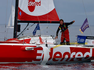 Basile Bourgnon (Edenred), 2e de la 1ère étape de la 55e édition de La Solitaire du Figaro Paprec (avant jury)