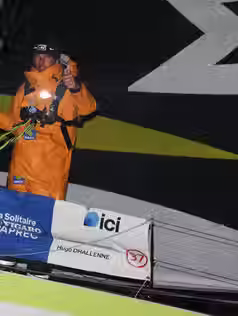 Hugo Dhallenne (Skipper Macif 2025), 2e de la 3ème étape de la 57e édition de La Solitaire du Figaro Paprec (avant jury)
