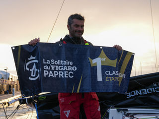 Alexis Loison vainqueur* de la première étape de La Solitaire du Figaro Paprec