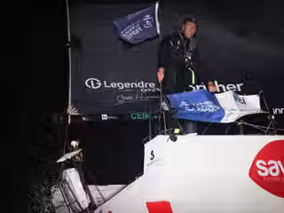 Paul Morvan (Foricher - French Touch), winner of the third stage and 3rd in the overall standings of La Solitaire du Figaro Paprec 2026