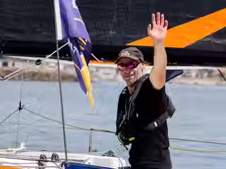 Nicolas Lunven (PRB), 2nd in the 2nd leg of the 57th edition of La Solitaire du Figaro Paprec (before jury decision)